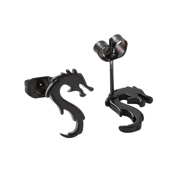 Mystische Drachen Ohrstecker – Bild 4